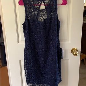 Navy blue cocktail dress